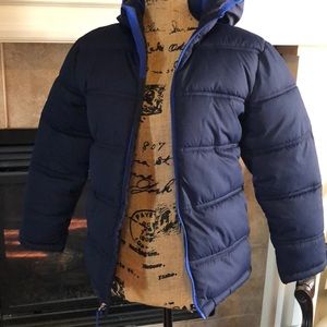 Boys size 10-12. Blue coat